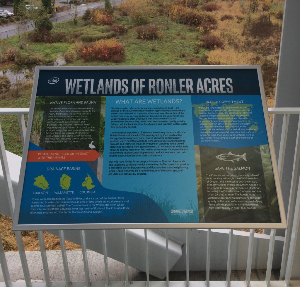 Intel Ronler Acres Campus Wetlands Signage (Hillsboro, Oregon,&nbsp;US)